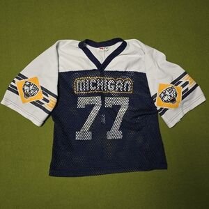 Vintage Michigan Wolverines football jersey.